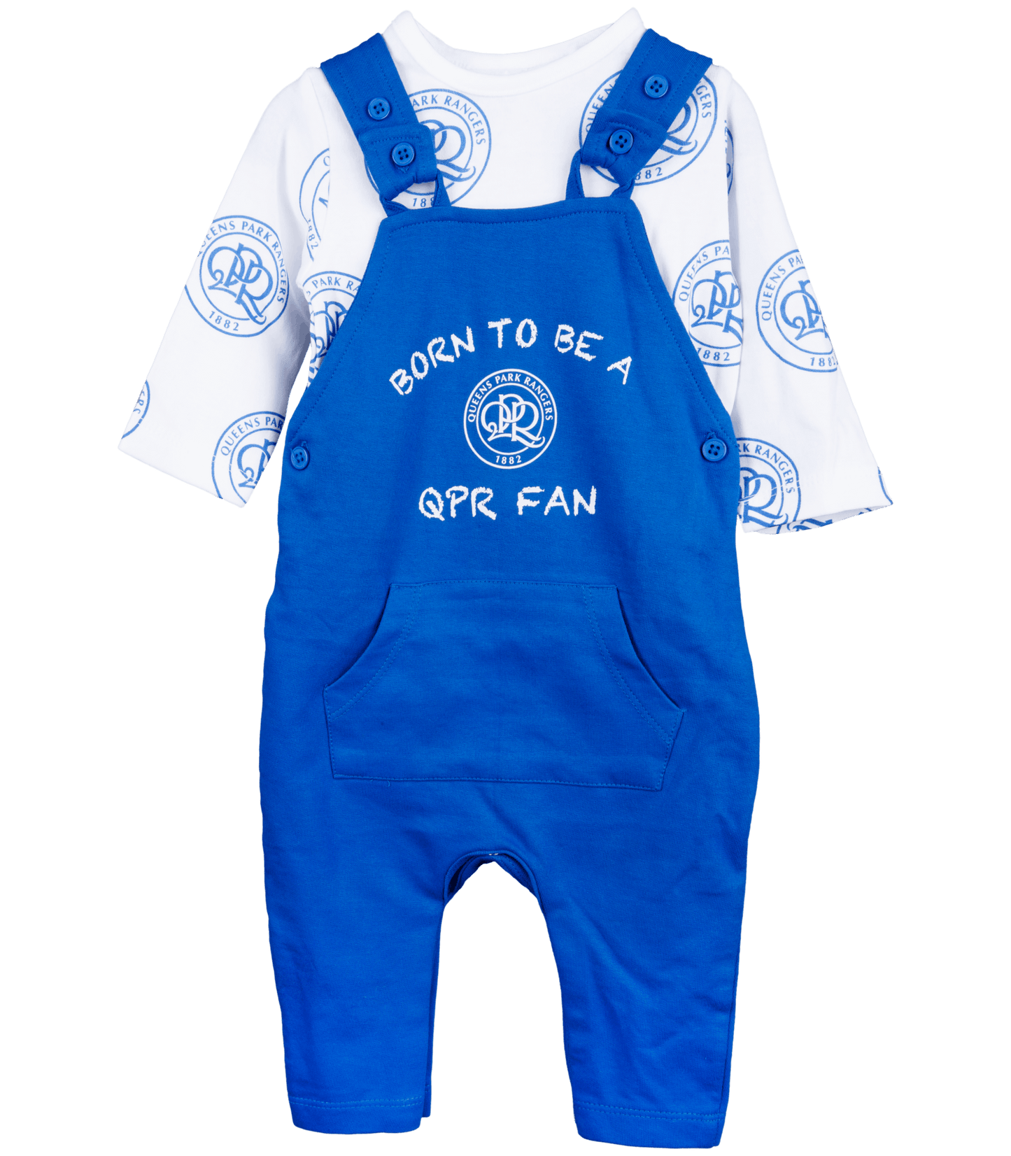 QPR DUNGAREE BABY SET