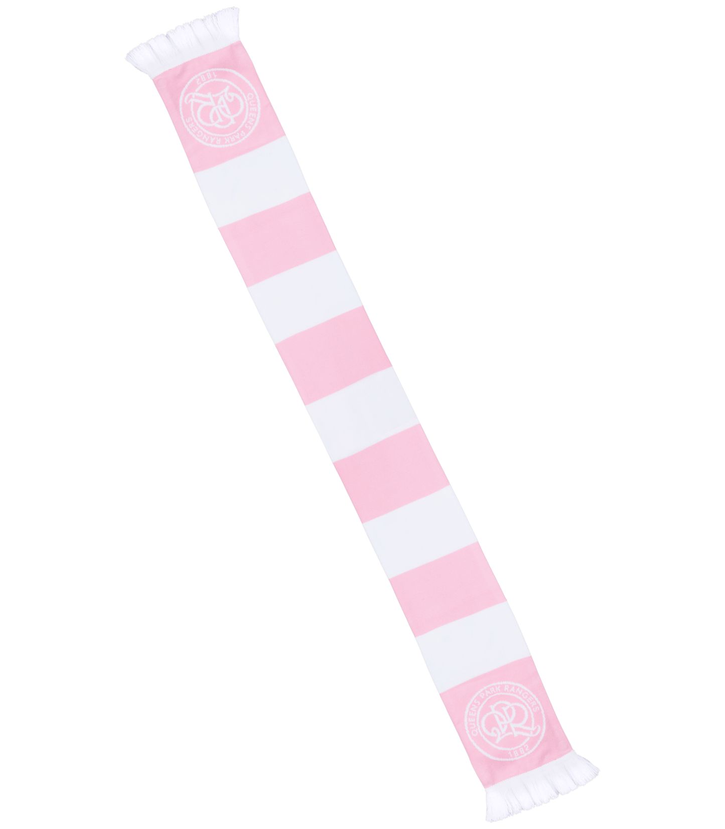 HIGH DEFINITION PINK/WHITE BAR SCARF