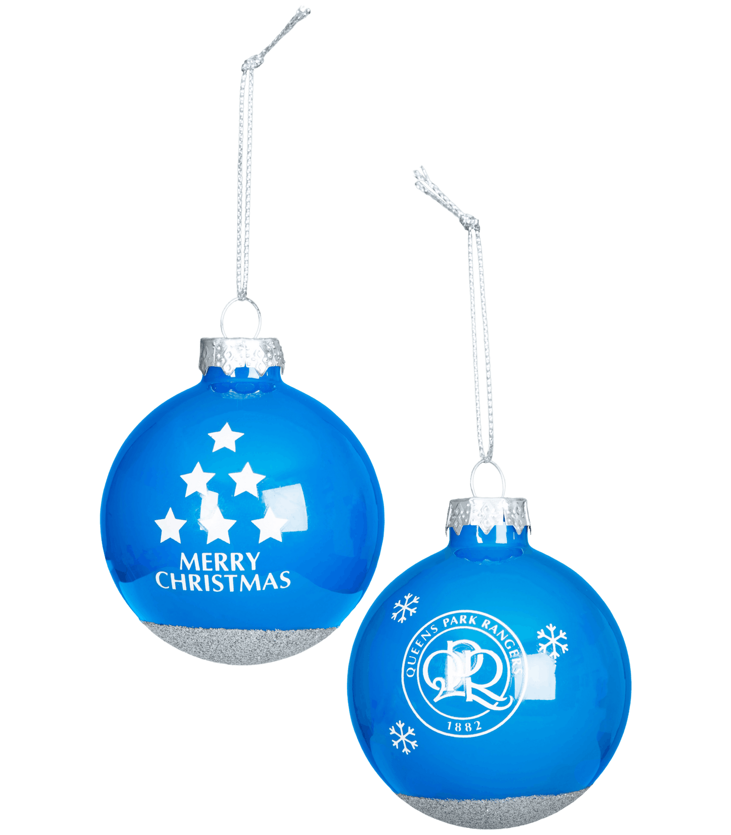 2 GLITTER BAUBLES
