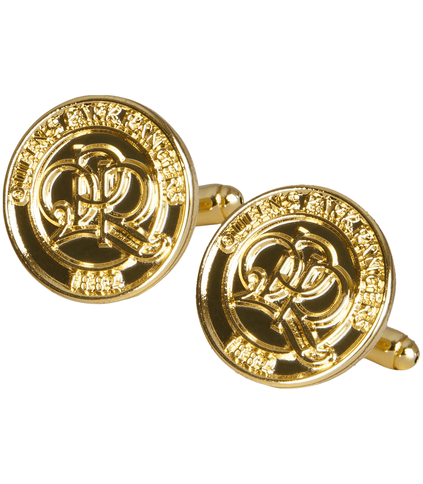 GOLD PLATED CREST CUFFLINKS