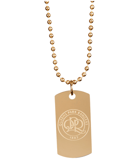 GOLD PLATED DOG TAG AND CHAIN