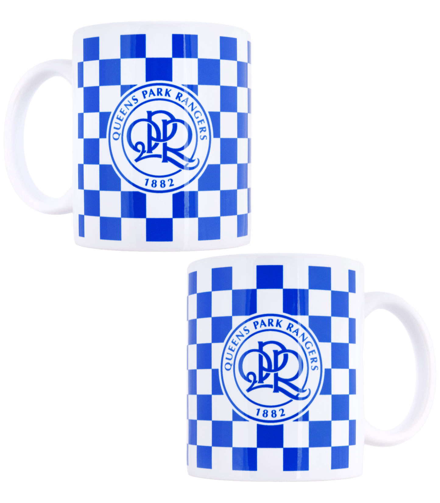 chequed crest mug