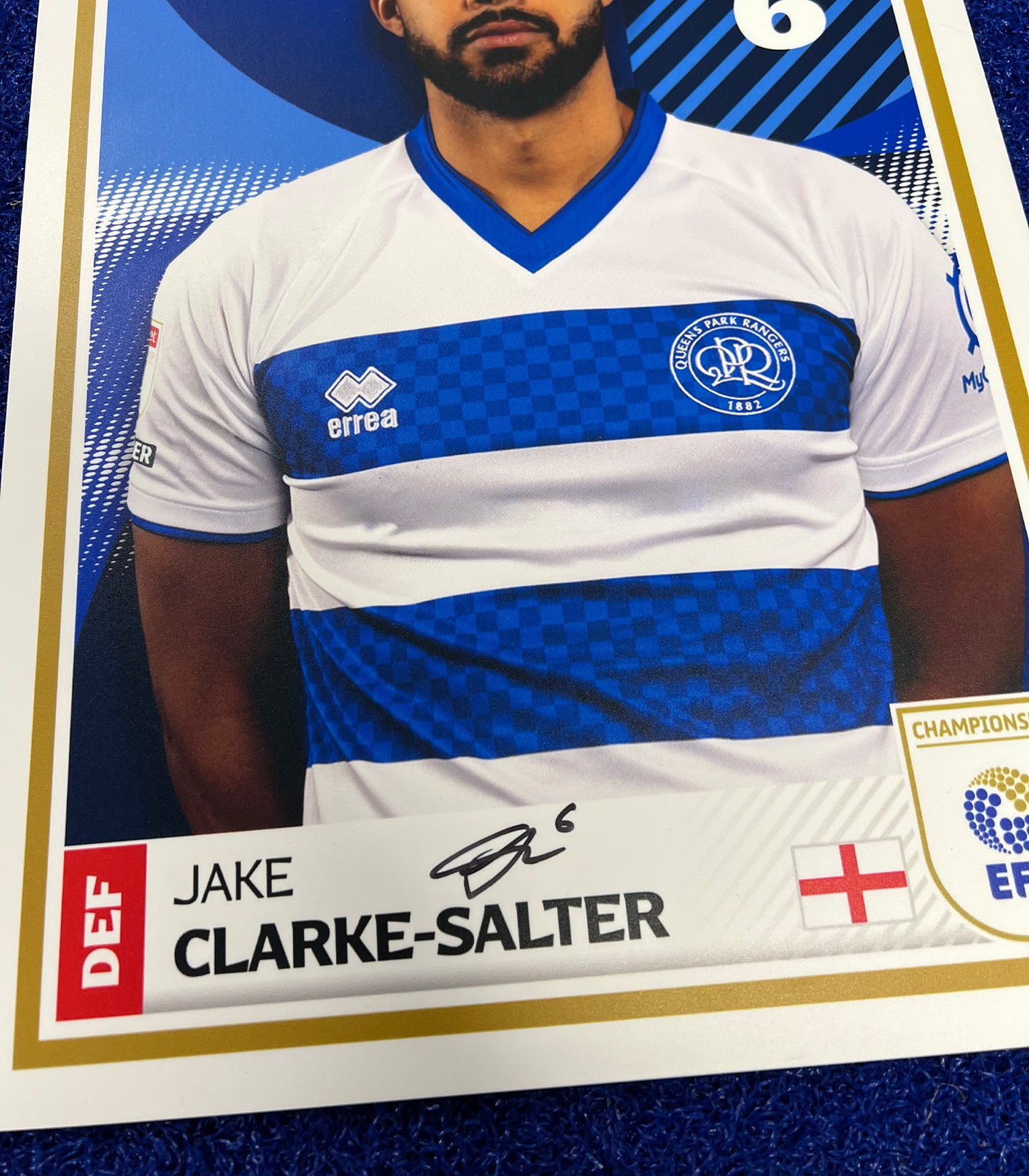JAKE CLARKE-SALTER SIGNED PANINI CARD