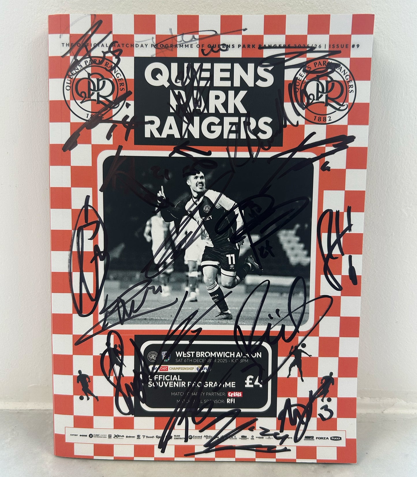 QPR VS WEST BROM SIGNED PROGRAMME