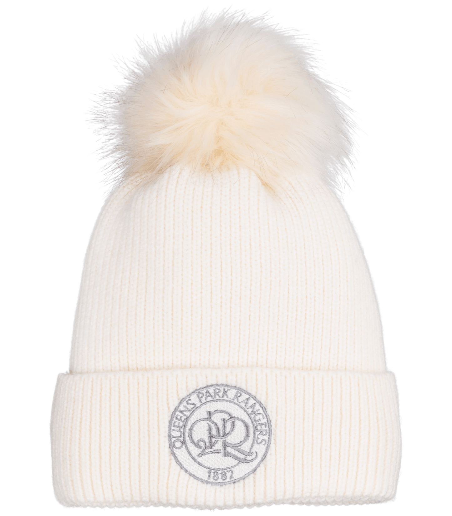 CREAM FLUFFY BOBBLE HAT