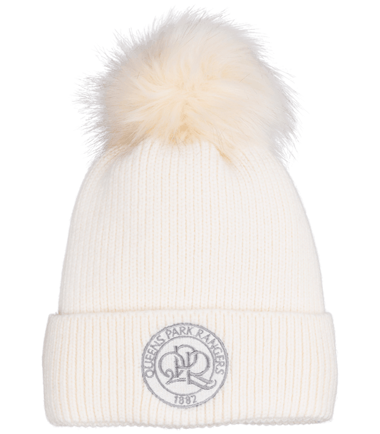 CREAM FLUFFY BOBBLE HAT