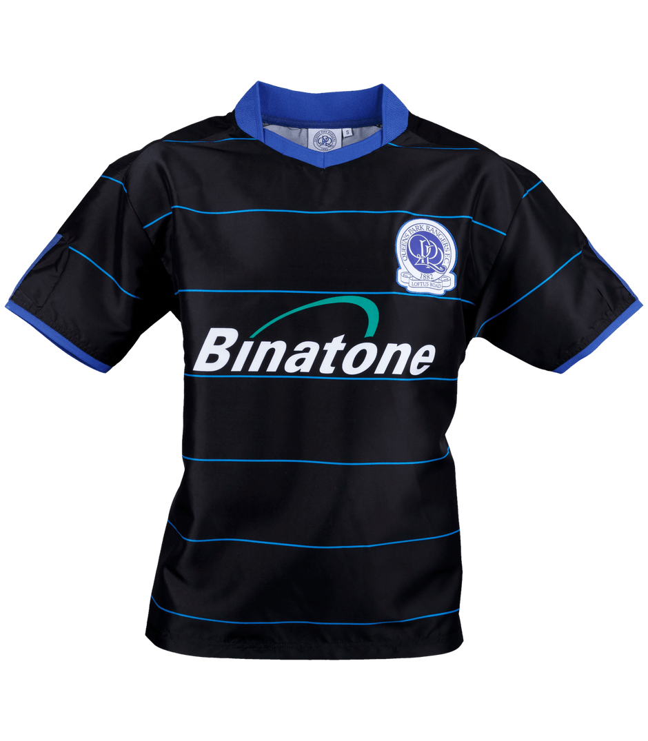 T-shirt QPR Retro Kits Noir - Fruit Of The Loom - Homme - Taille Normale - Neuf Avec étiquette