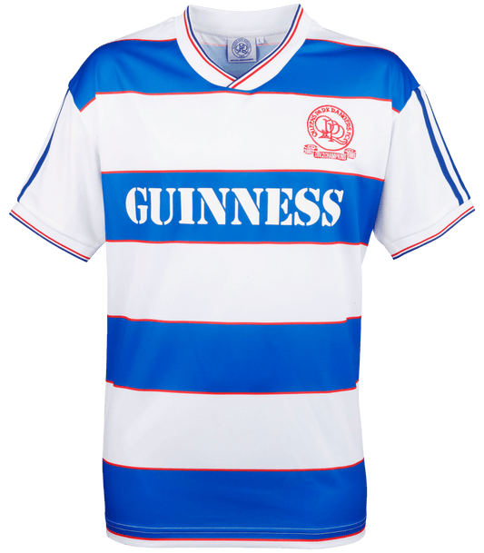 QPR WHITE GUINNESS RED CREST HOME SHIRT