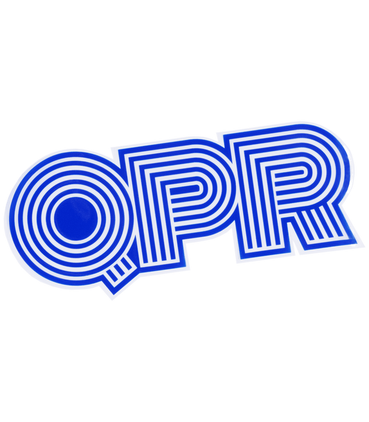 QPR TEXT CAR STICKER