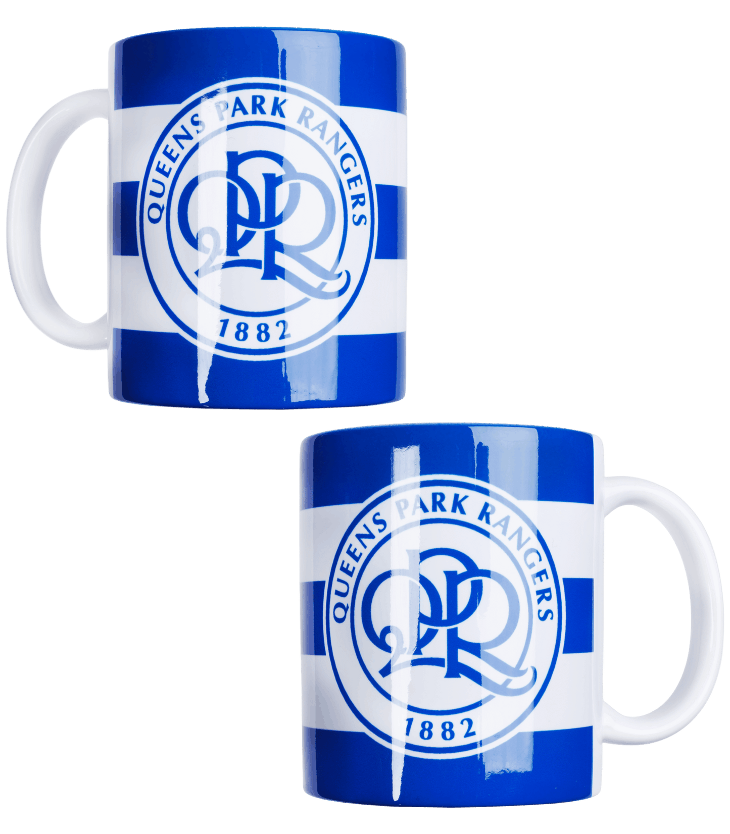 HOOPED CREST MUG