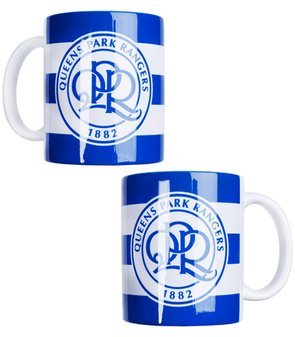 HOOPED CREST MUG