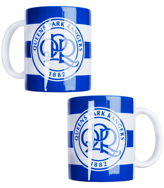 HOOPED CREST MUG