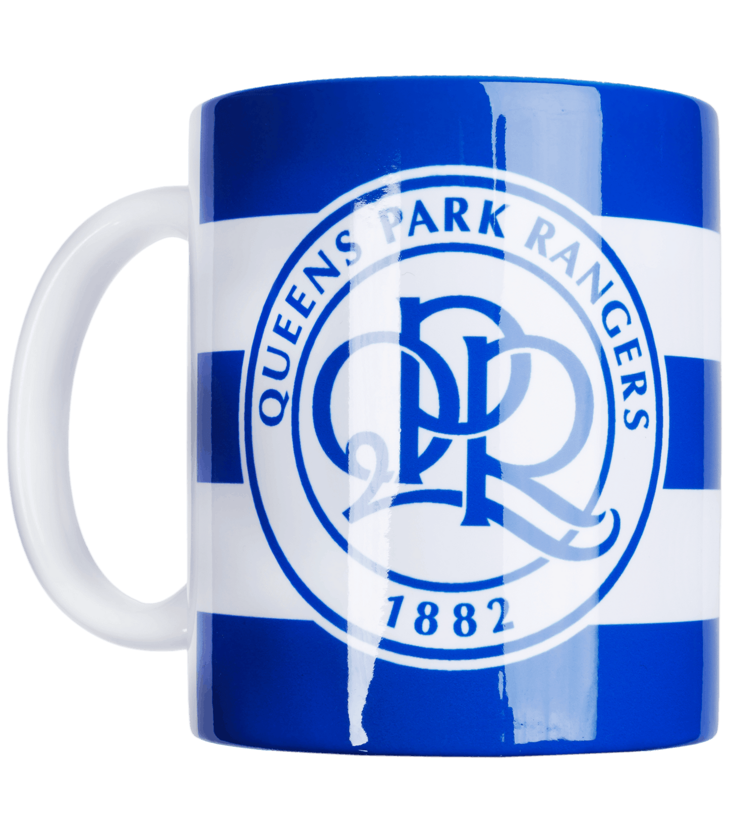 HOOPED CREST MUG