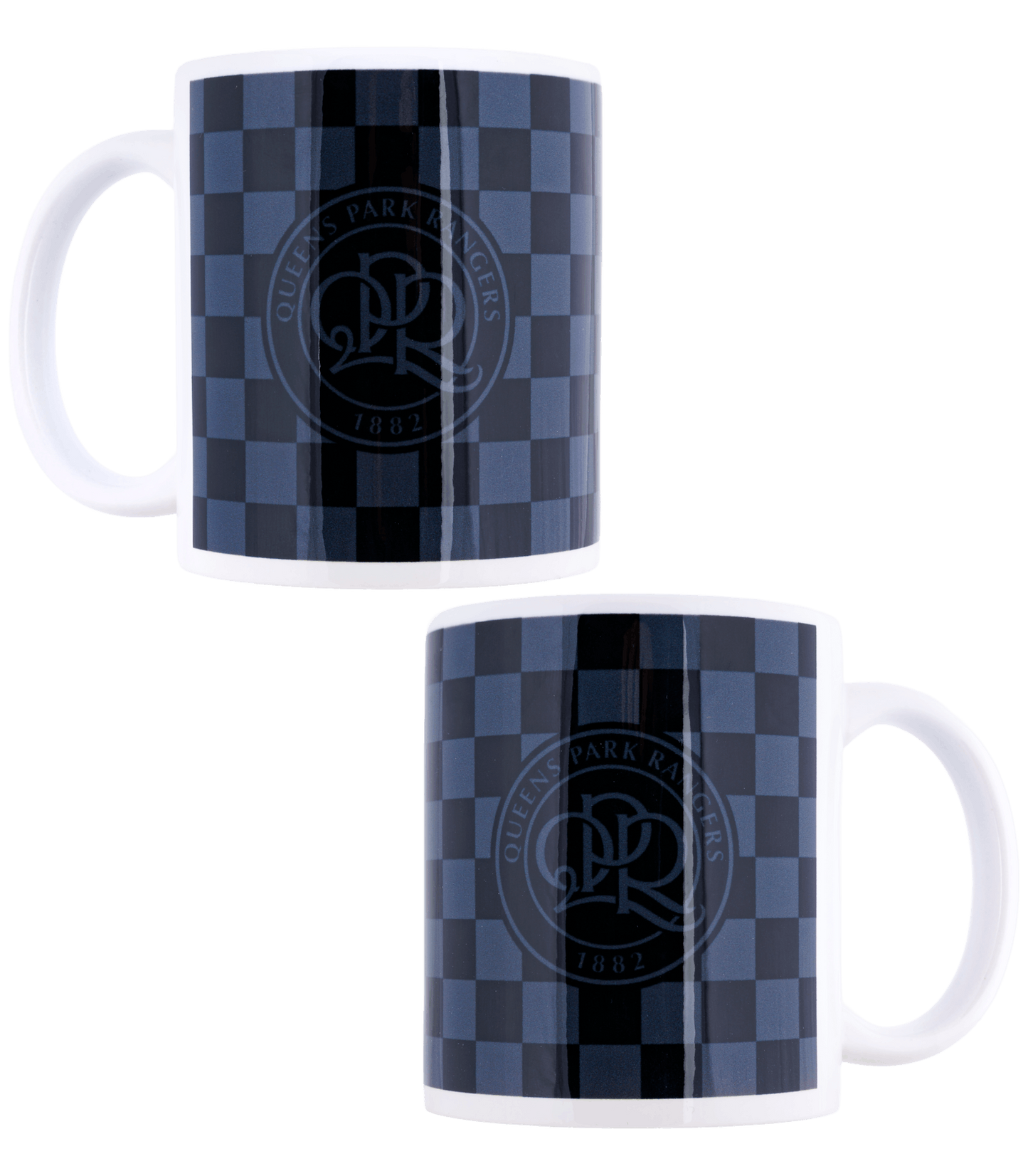 chequed crest mug