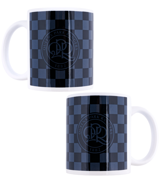 CHEQUED CREST MUG
