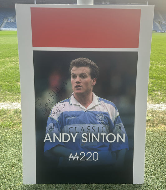 ANDY SINTON SIGNED MONOPOLY CARD