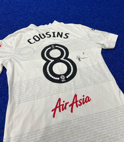 JORDAN COUSINS SIGNED ANNIVERSARY SHIRT