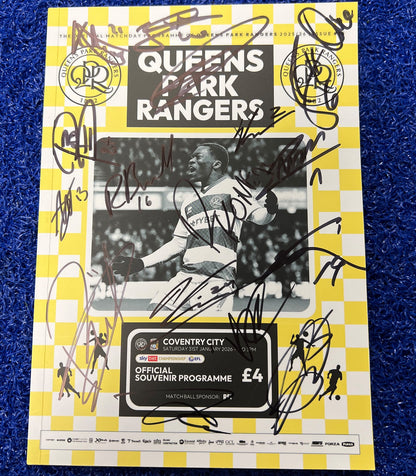 QPR VS COVENTRY SIGNED PROG