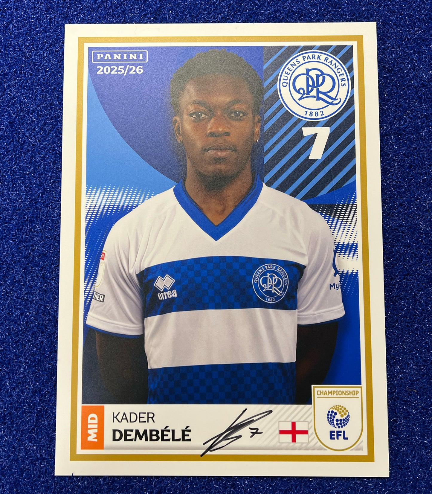 KADER DEMBELE SIGNED PANINI CARD