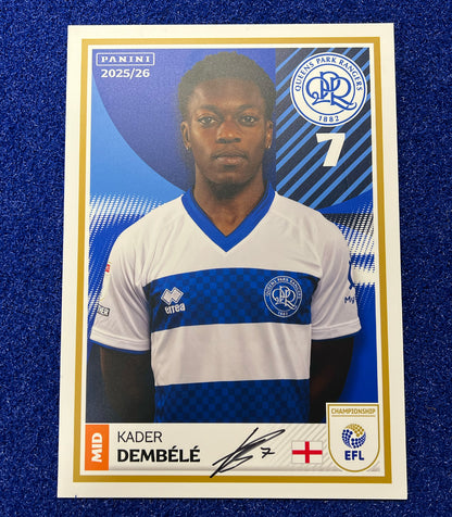 KADER DEMBELE SIGNED PANINI CARD