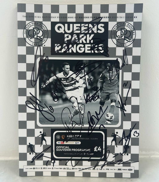 QPR VS HULL SIGNED PROGRAMME