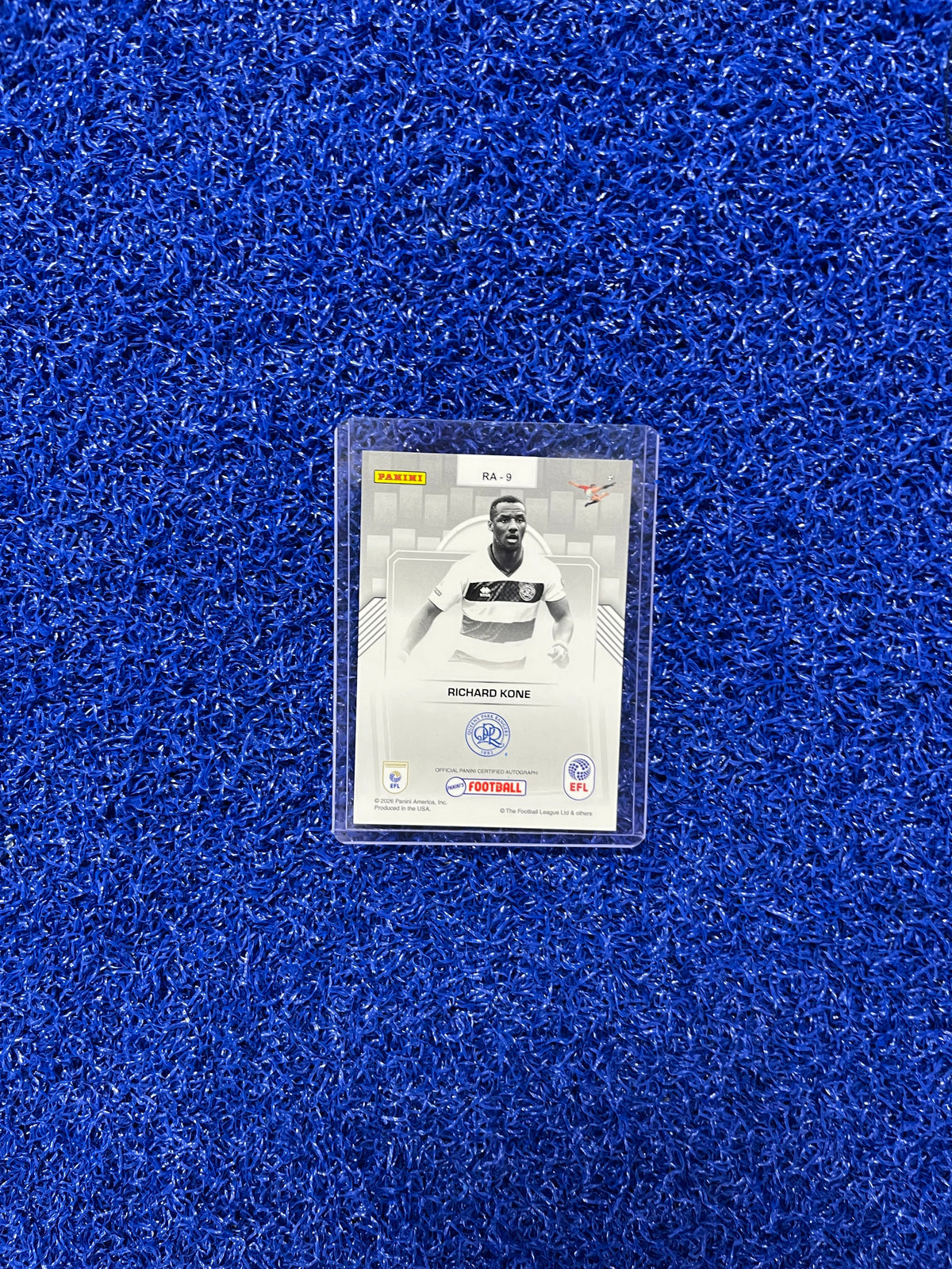 SIGNED RICHARD KONE ROOKIE EFL PANINI CARD