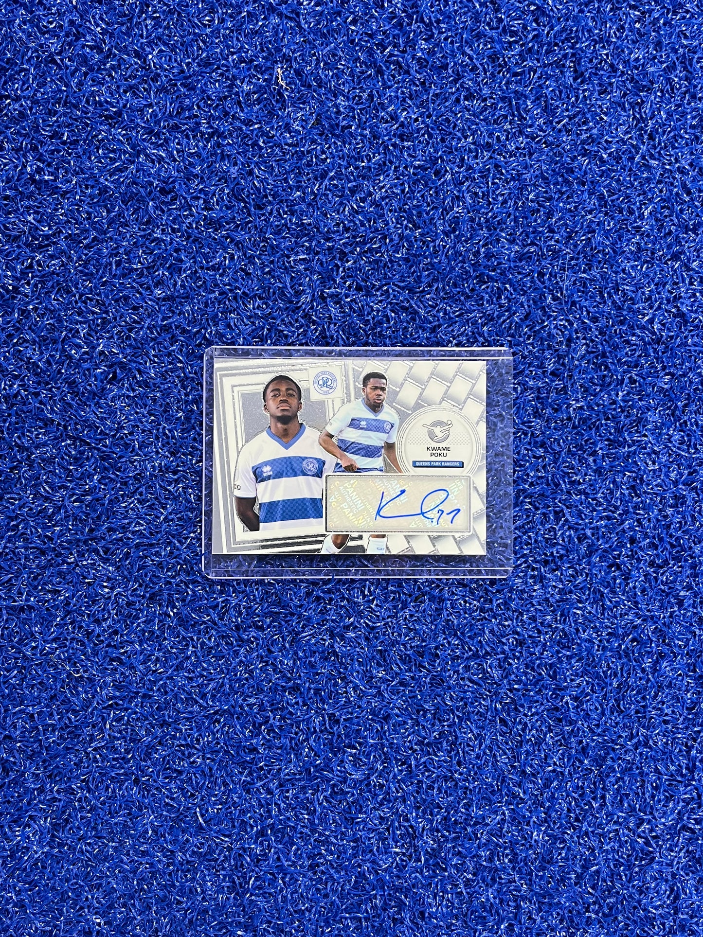 SIGNED KWAME POKU PANINI EFL TRADING CARD