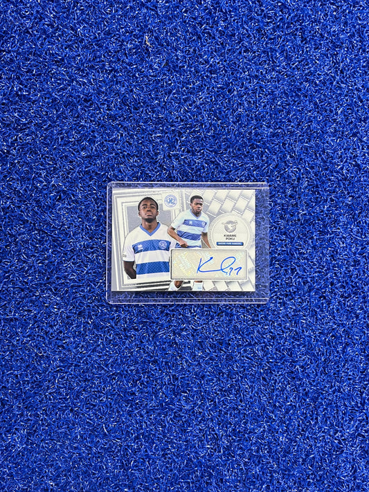 SIGNED KWAME POKU PANINI EFL TRADING CARD