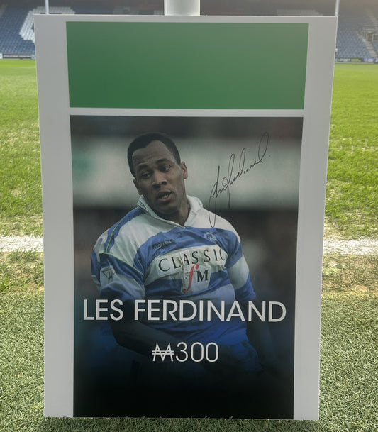 LES FERDINAND SIGNED MONOPOLY CARD