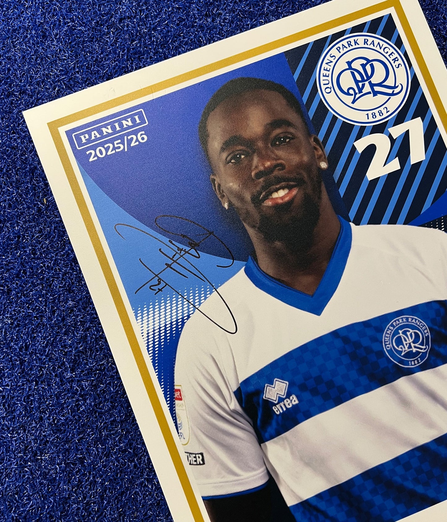 AMADOU MBENGUE SIGNED PANINI CARD