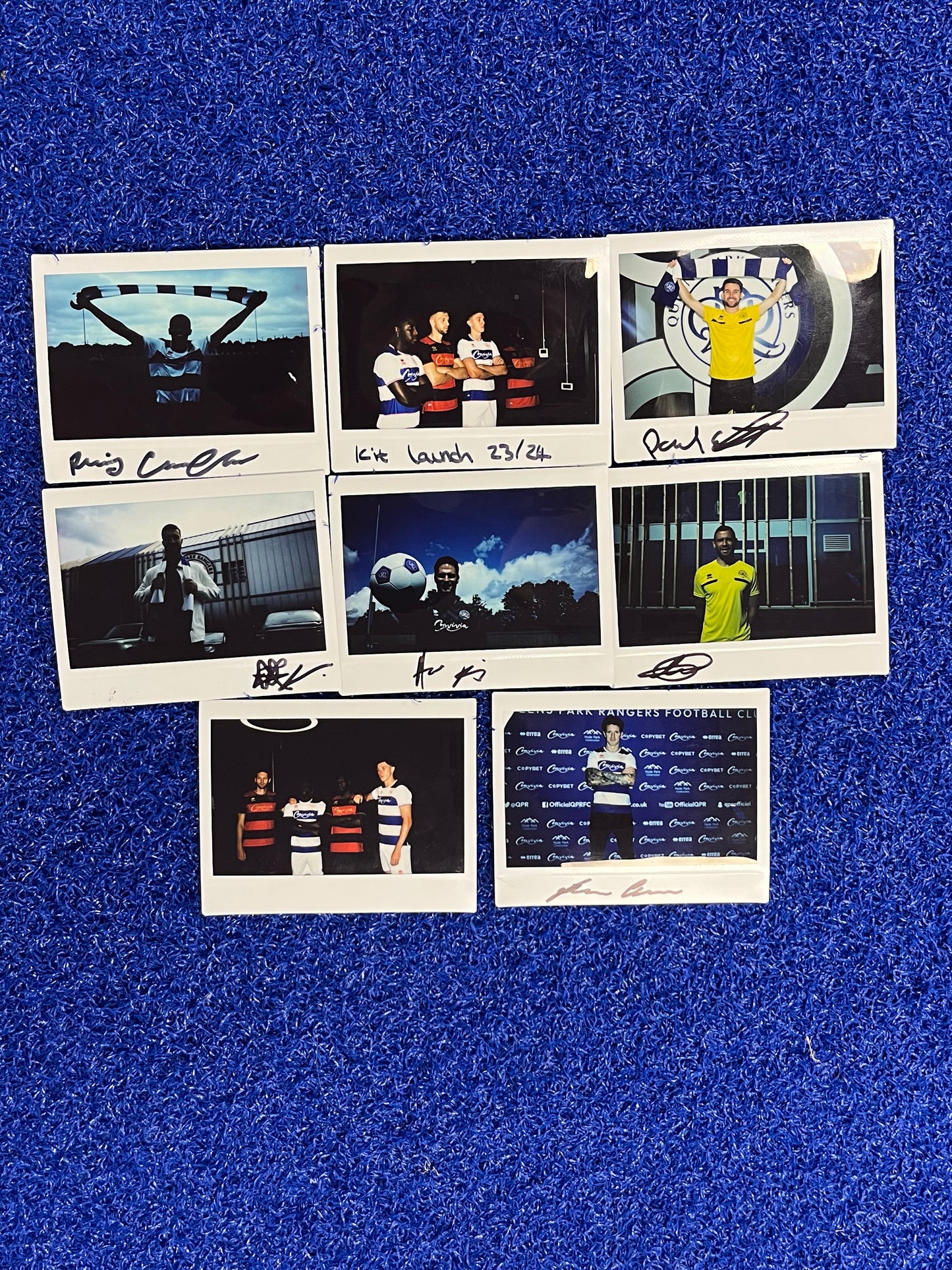 COLLECTION OF QPR SIGNED POLAROIDS