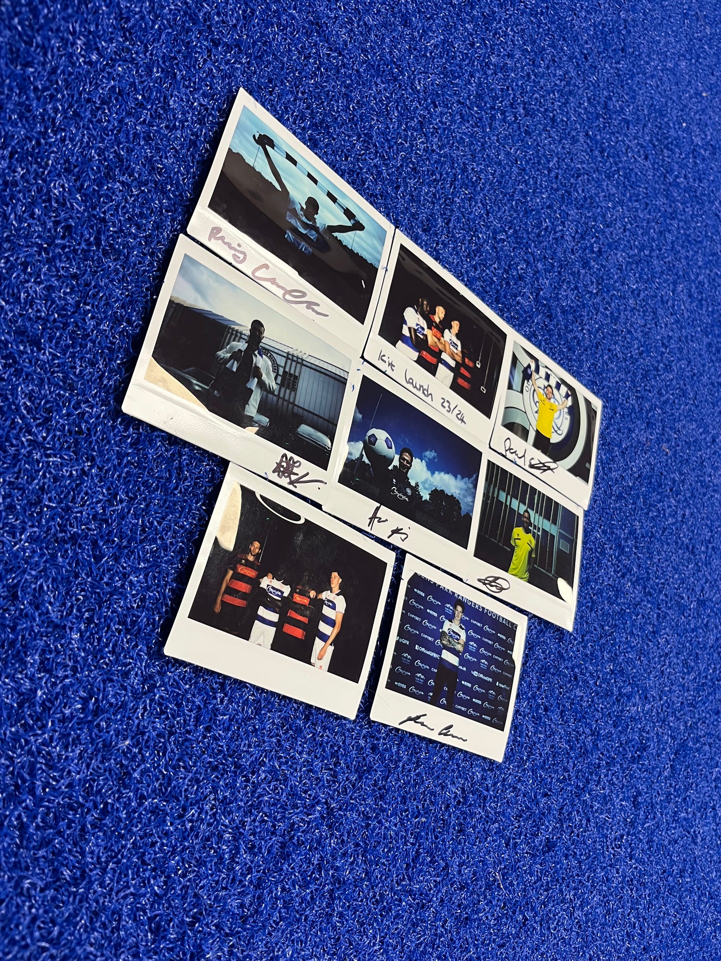 COLLECTION OF QPR SIGNED POLAROIDS