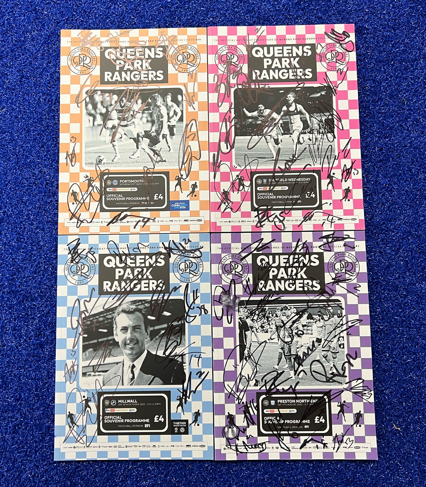 SIGNED PROGRAMME X 4