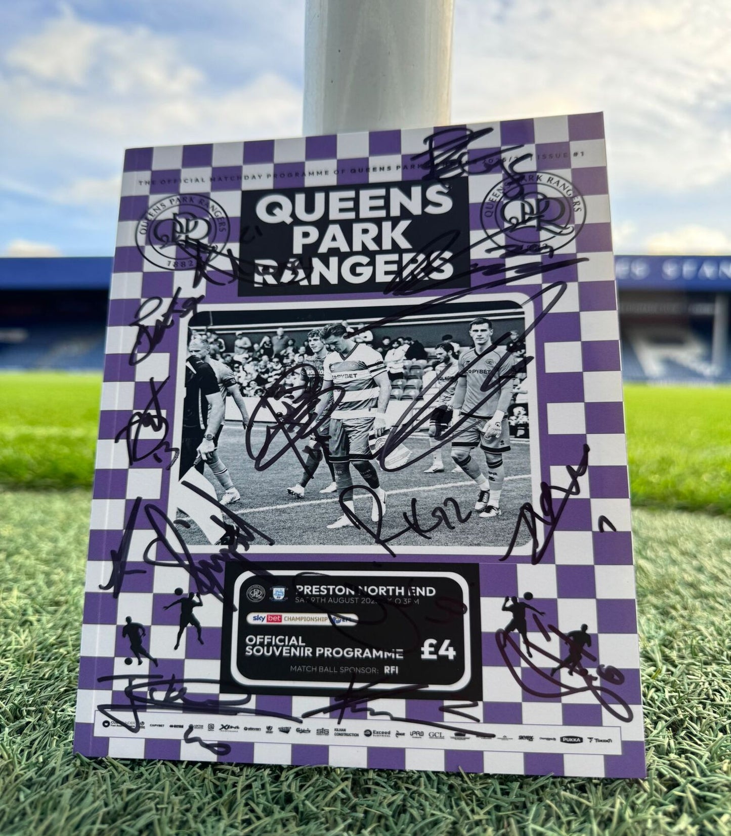 QPR VS PRESTON NORTH END SIGNED PROGRAMME