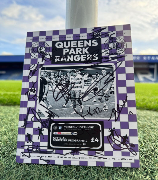 QPR VS PRESTON NORTH END SIGNED PROGRAMME