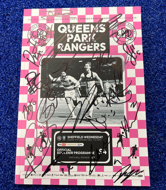QPR VS SHEFFIELD WEDNESDAY PROGRAMME